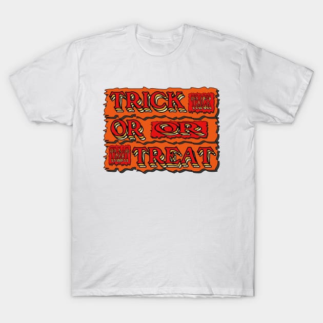 vintage halloween custom typography T-Shirt by fokaction